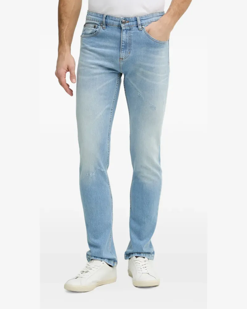 Just Cavalli Jeans im Distressed-Look mit Logo-Prägung - Blau Blau