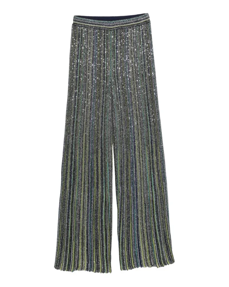 Missoni Palazzohose mit Pailletten - Blau Blau