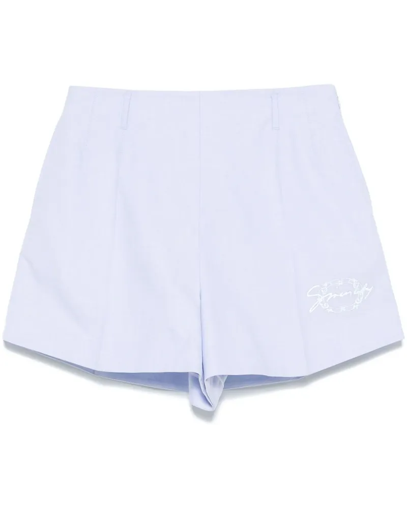 Givenchy Shorts mit Logo-Stickerei - Blau Blau