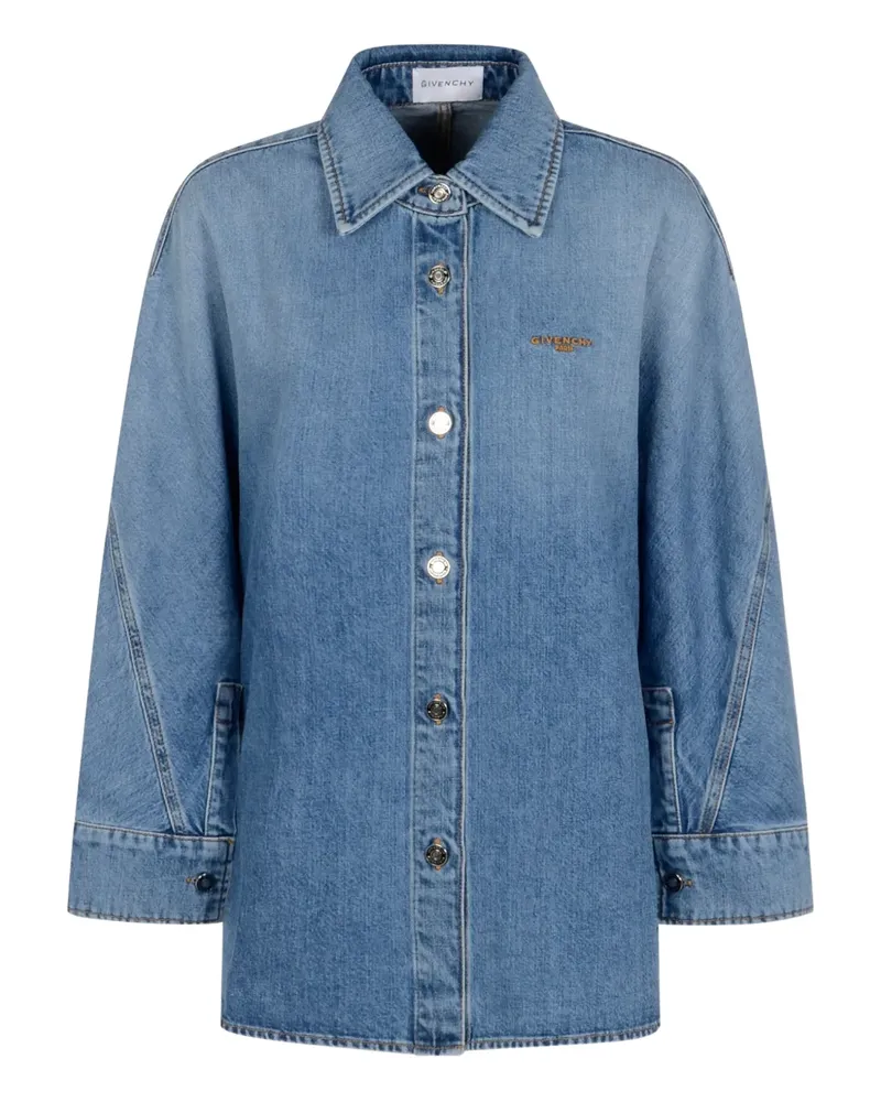Givenchy Jeanshemd mit Knopfverschluss - Blau Blau