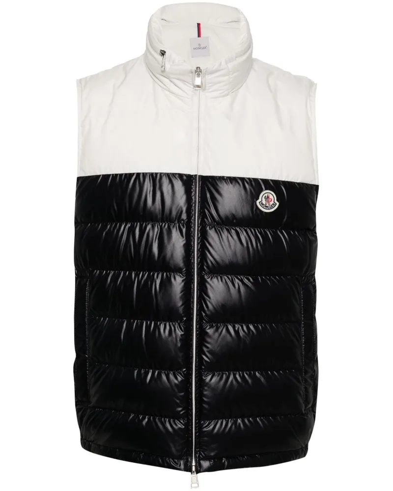 Moncler Gefütterte Cerces Weste - Schwarz Schwarz