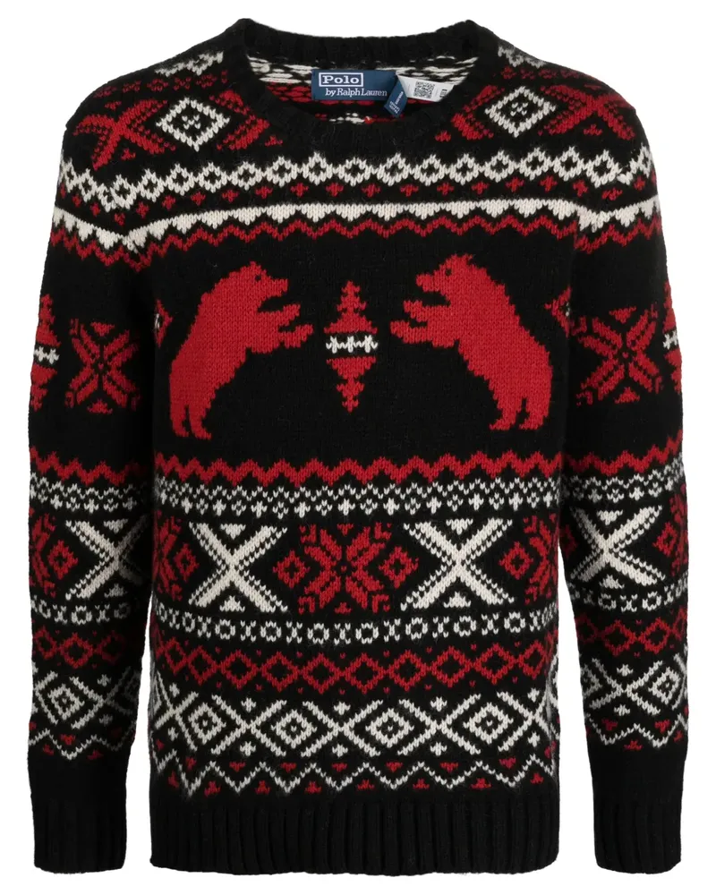 Ralph Lauren Pullover mit Fair-Isle-Muster - Schwarz Schwarz