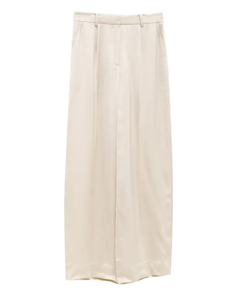 Totême Belted Trousers - Nude Nude