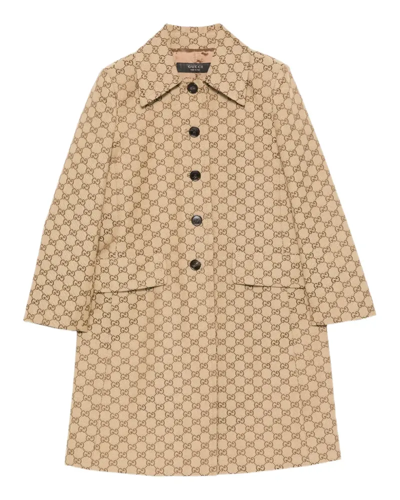 Gucci Mantel aus GG-Canvas - Nude Nude