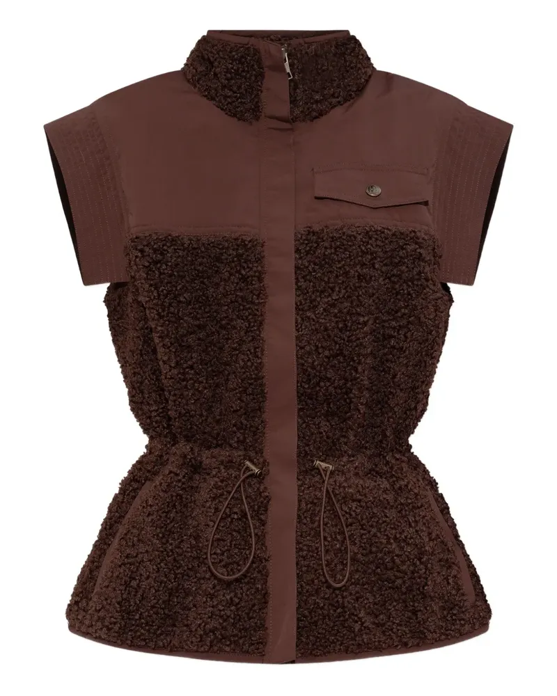 Ulla Johnson Weste mit Fleece-Einsätzen - Braun Braun