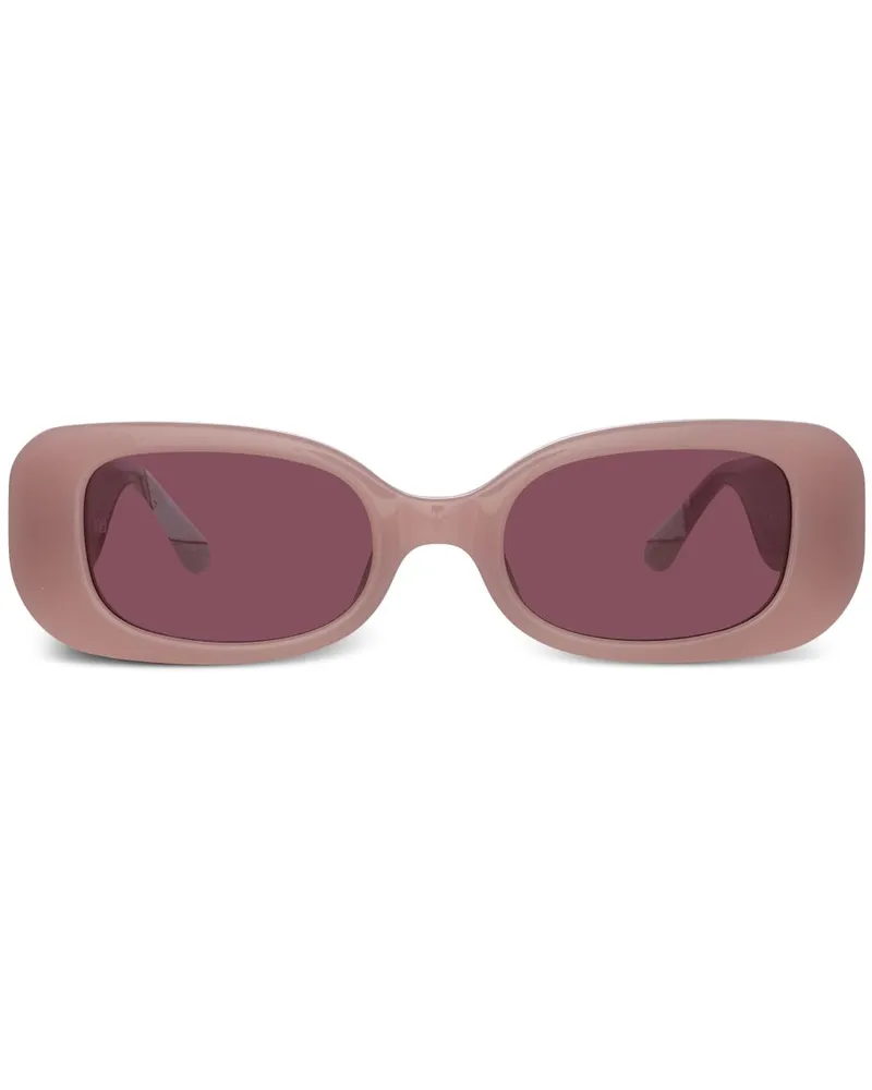 Linda Farrow Sonnenbrille mit Logo-Gravur - Rosa Rosa
