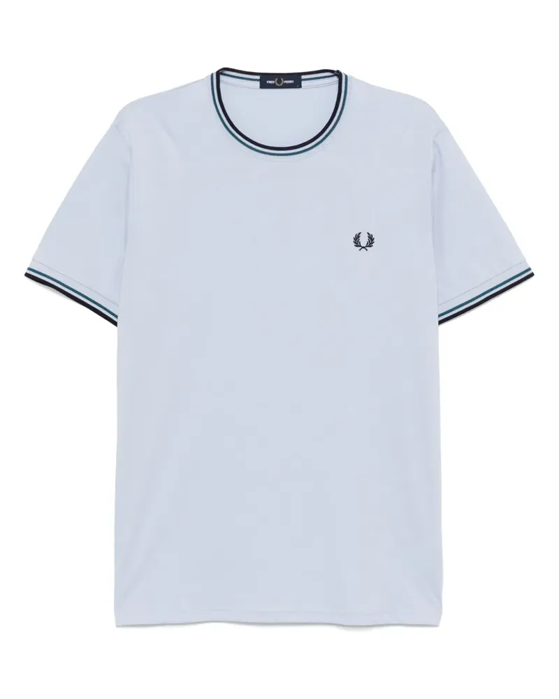Fred Perry T-Shirt mit Kontrastdetails - Blau Blau