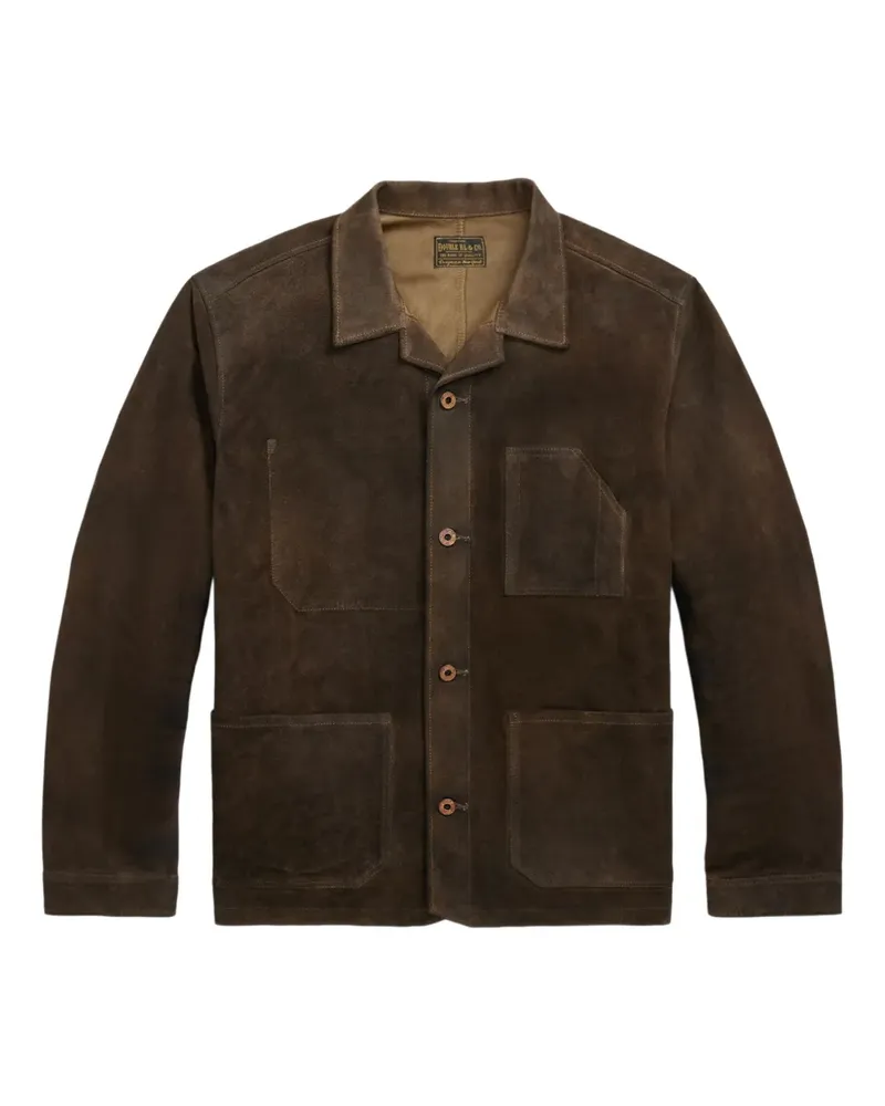 Ralph Lauren Hemdjacke aus Wildleder - Braun Braun