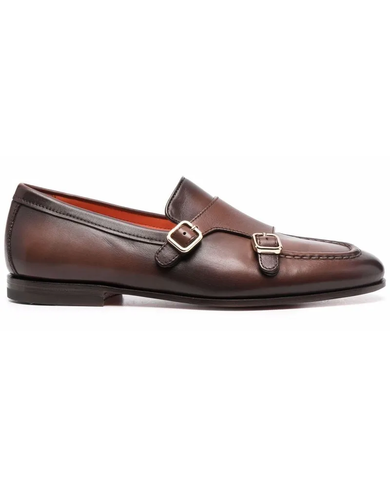 Santoni Carlos Monk-Schuhe - Braun Braun