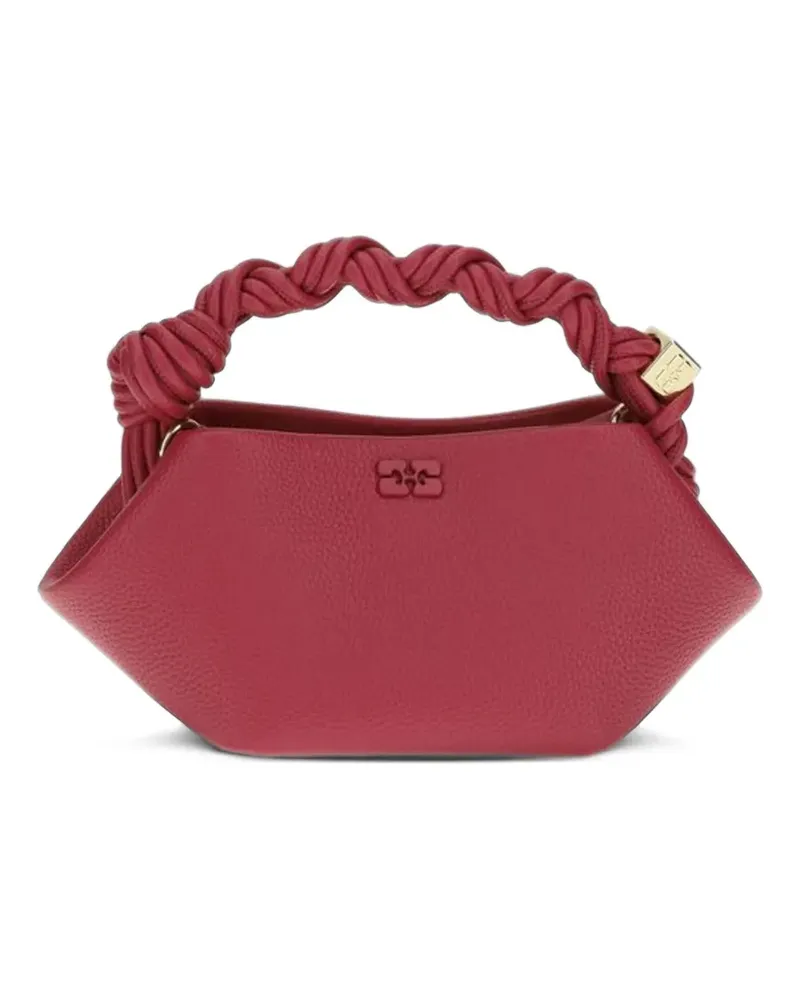 Ganni Mini Bou bag in grained red - Rot Rot