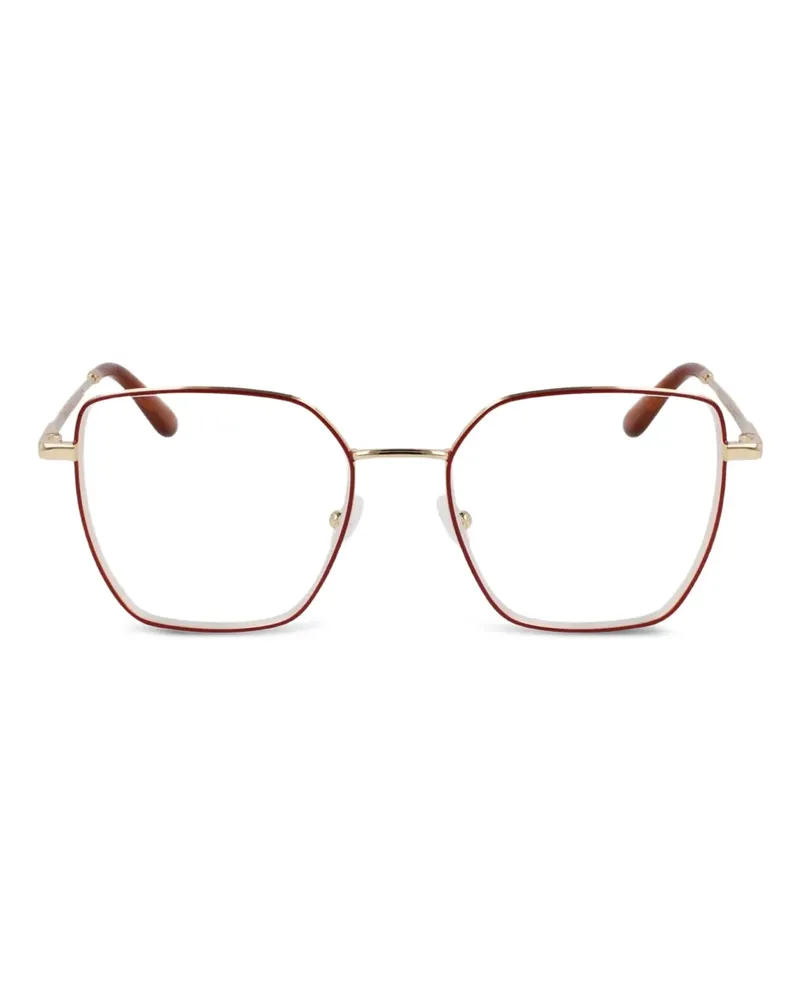 Calvin Klein Brille mit rundem Gestell - Rot Rot