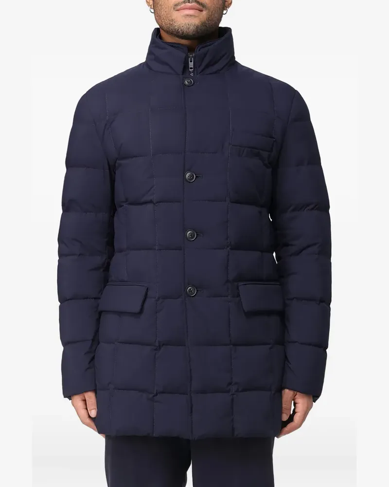 Fay double-front quilted puffer jacket - Blau Blau