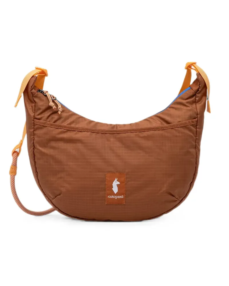 Cotopaxi ripstop-texture logo-patch shoulder bag - Braun Braun