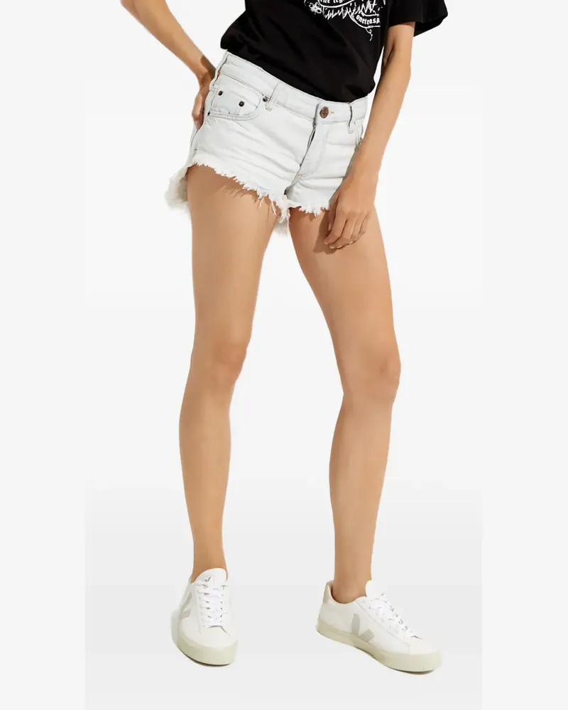 One Teaspoon frayed shorts - Blau Blau