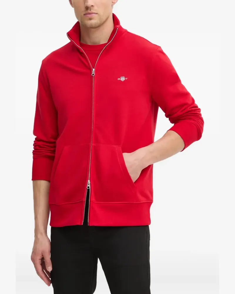 Gant Sweatshirt mit Logo-Stickerei - Rot Rot