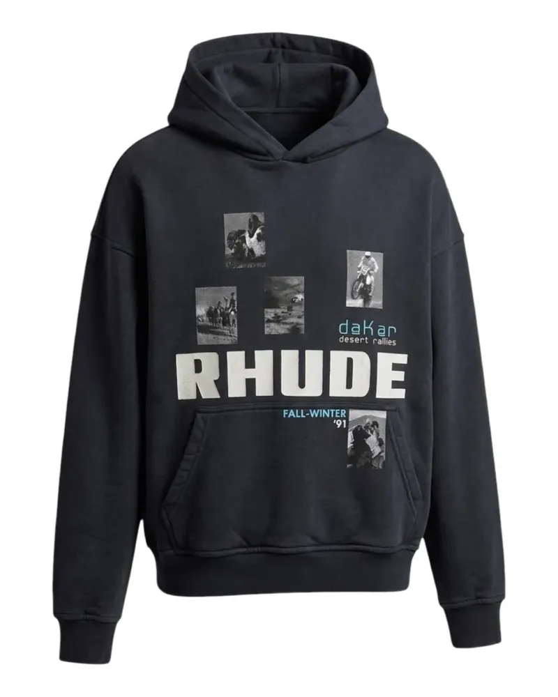 RHUDE Winter 91 Rallye hoodie - Schwarz Schwarz