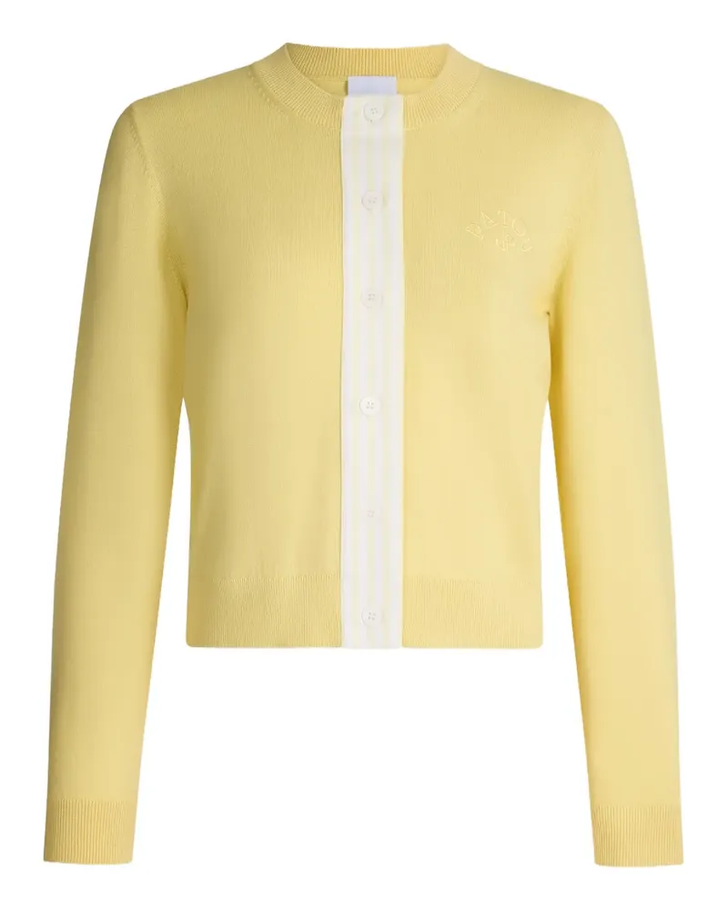 Patou Cardigan mit Streifen - Gelb Gelb