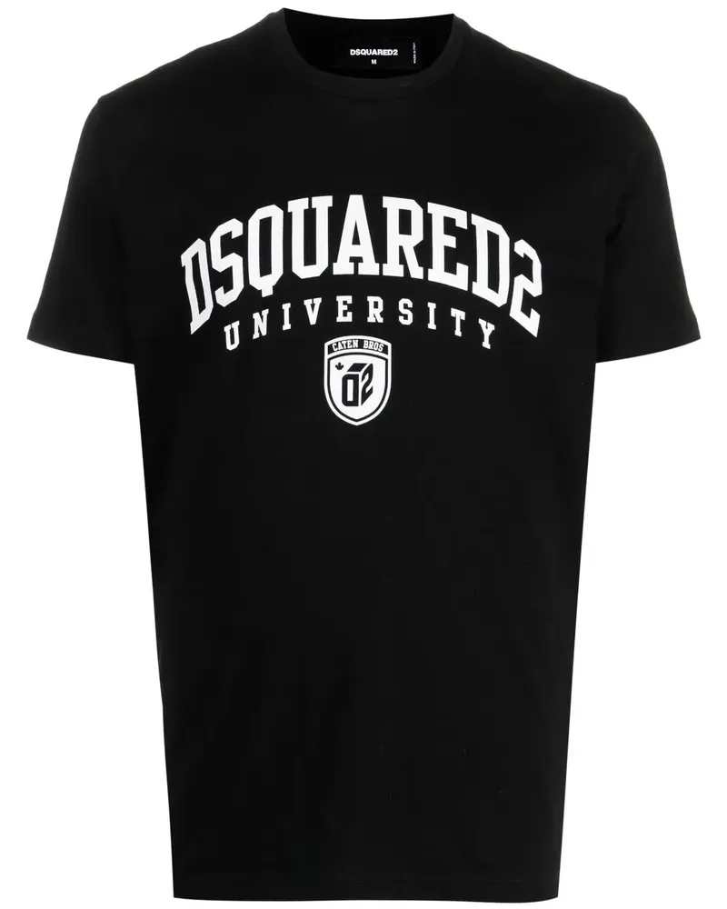 Dsquared2 University T-Shirt - Schwarz Schwarz