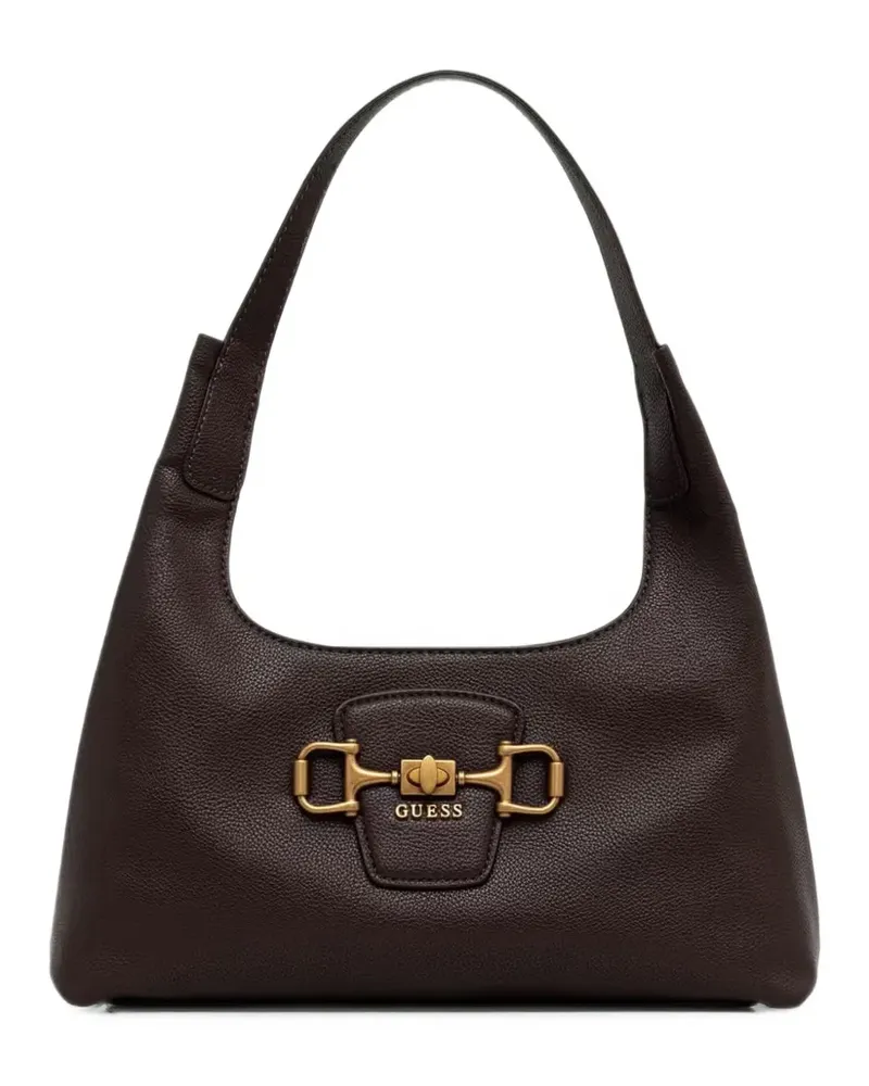 Guess Sunset horsebit grained tote bag - Braun Braun