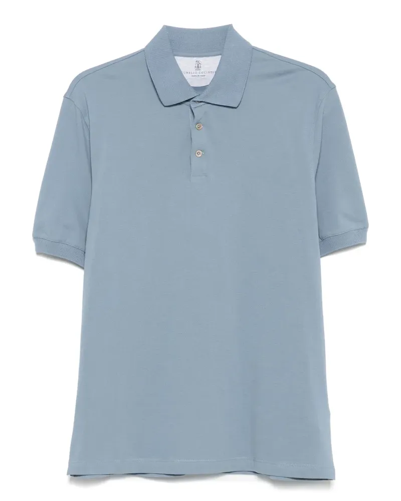 Brunello Cucinelli Klassisches Poloshirt - Blau Blau