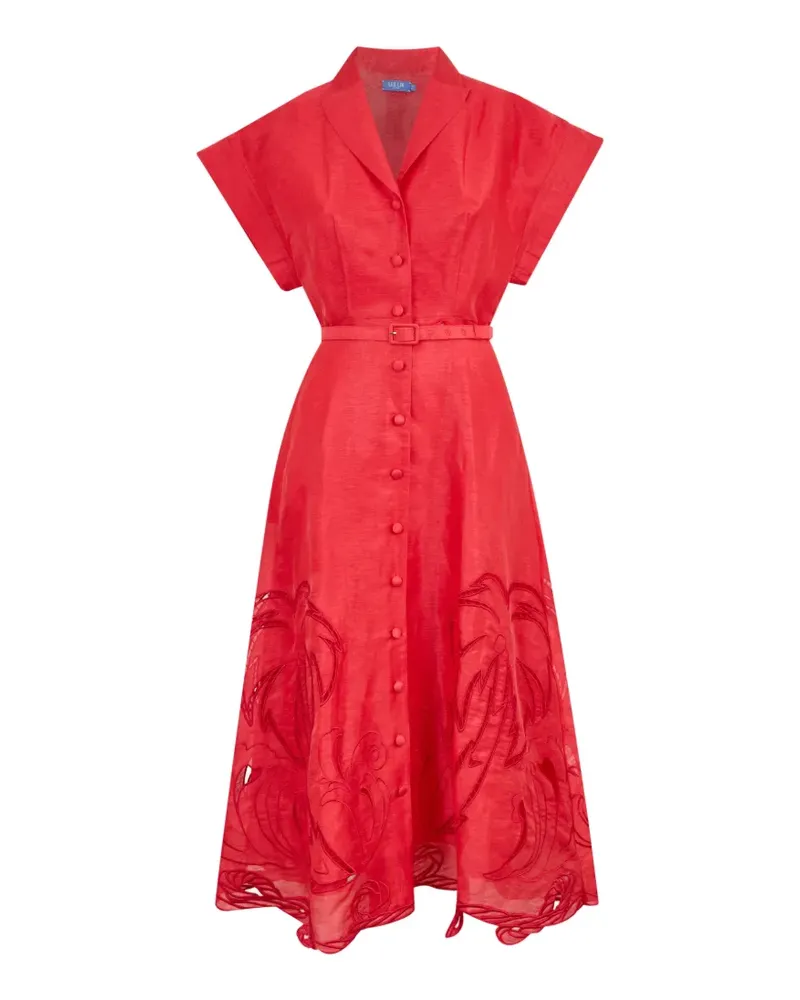 LEO LIN Aubrey midi dress - Rot Rot