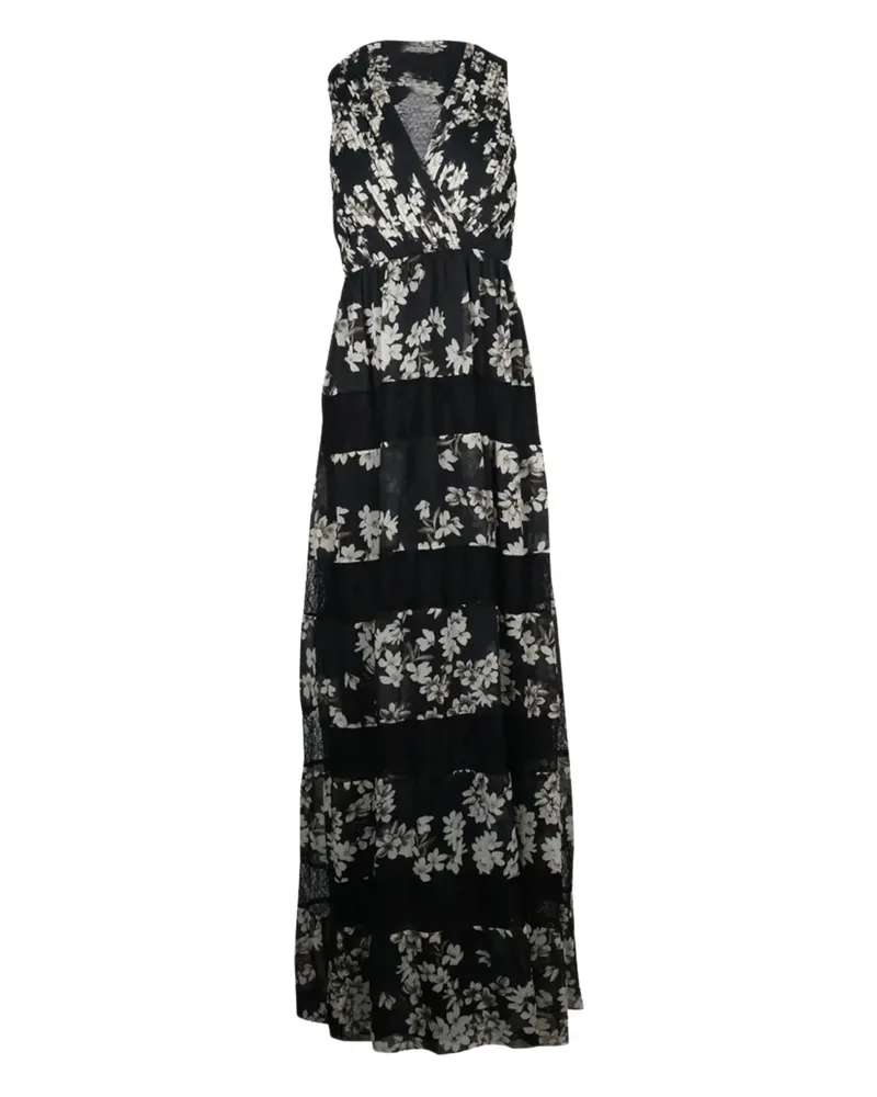 Alice + Olivia floral-lace maxi dress - Schwarz Schwarz