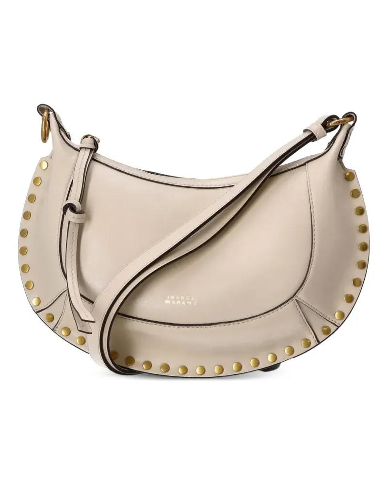 Isabel Marant Oskan Moon Schultertasche mit Nieten - Nude Nude