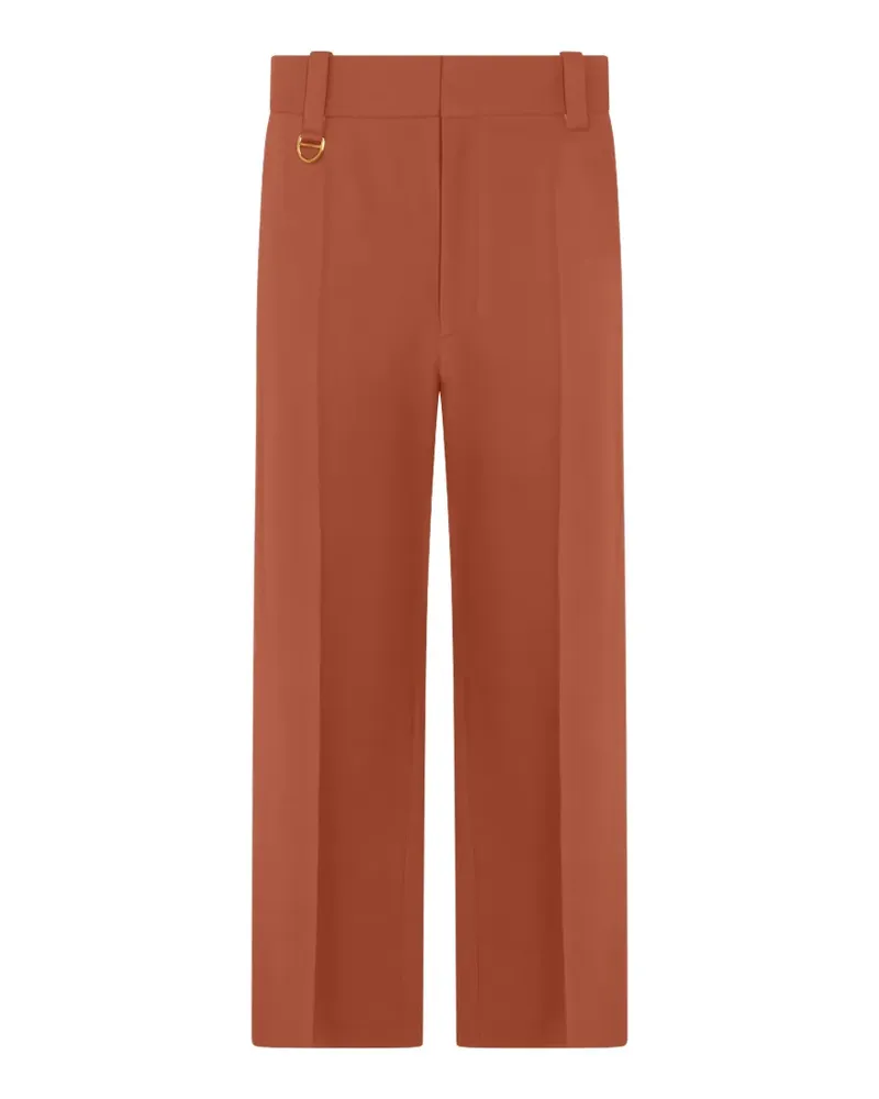 Chloé d-ring detail trousers - Braun Braun