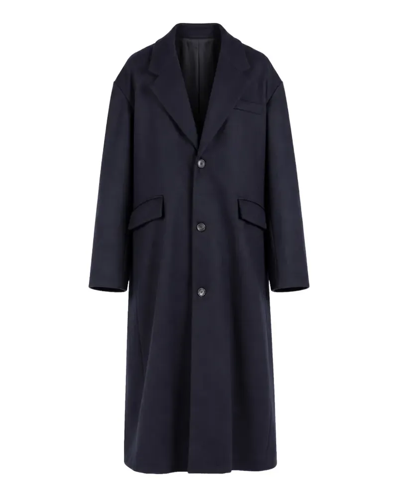 Société Anonyme single-breasted wool coat - Blau Blau