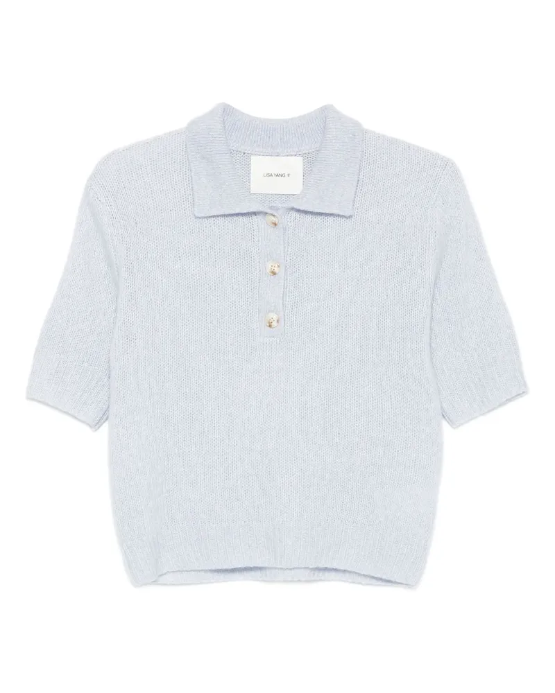 Lisa Yang Kurzärmeliges Masy Poloshirt - Blau Blau