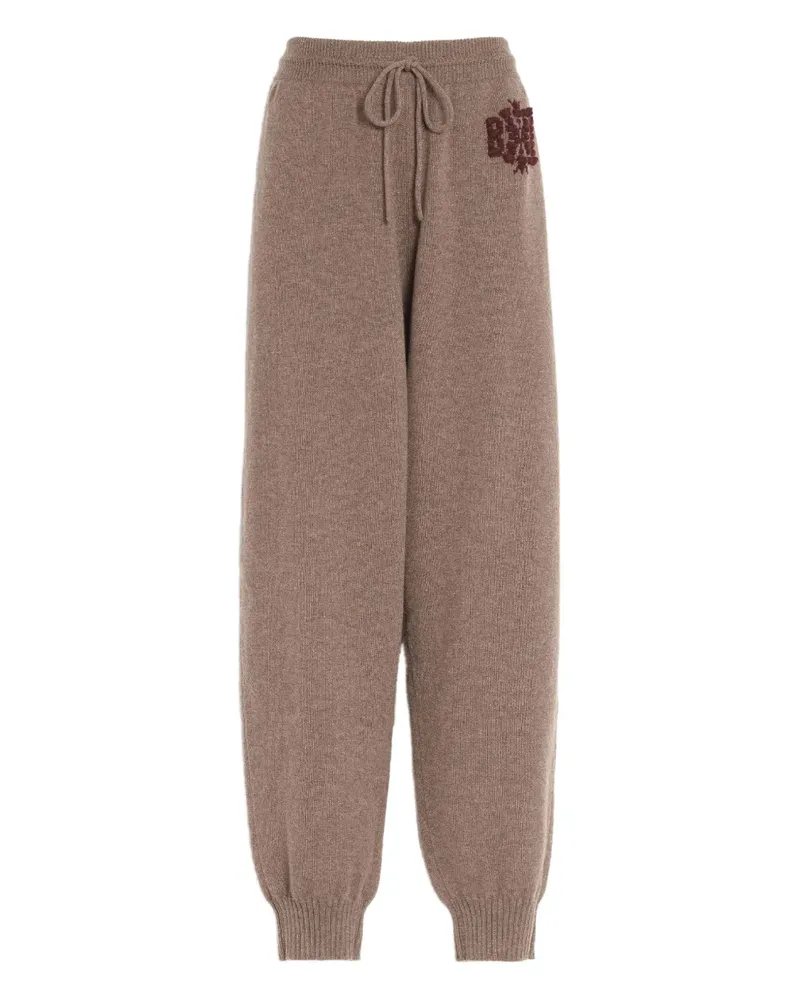 Barrie Hose mit Logo-Stickerei - Braun Braun