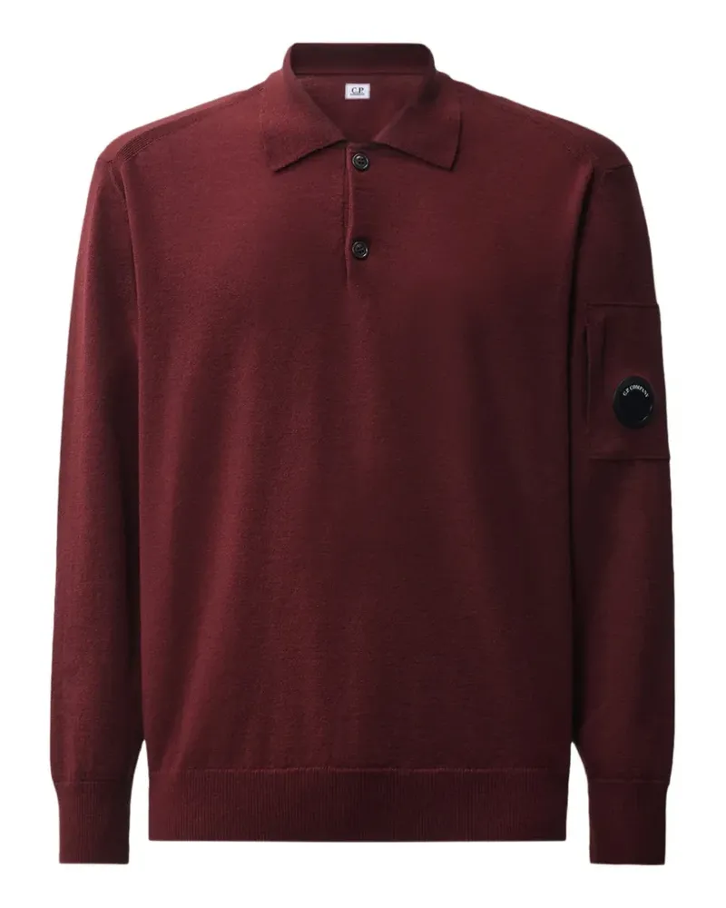C.P. Company Poloshirt mit Linsen-Detail - Rot Rot