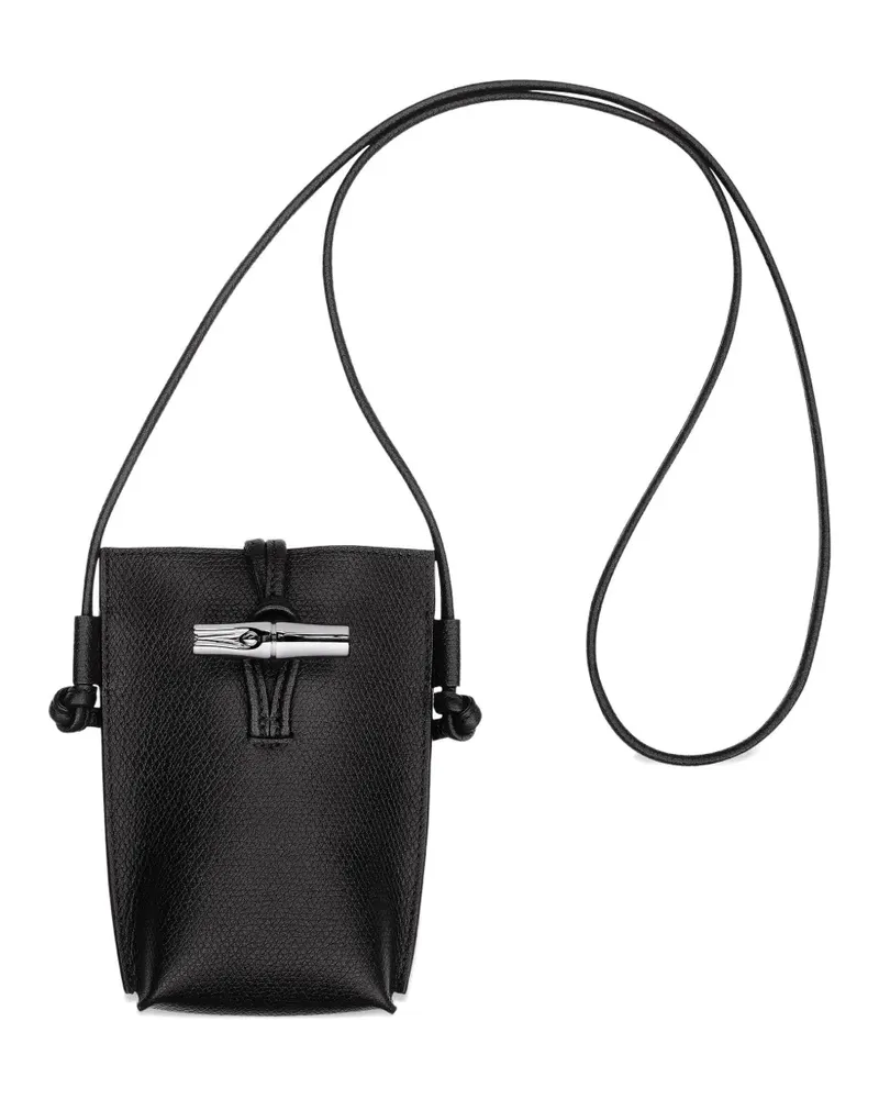 Longchamp Le Roseau Handytasche - Schwarz Schwarz