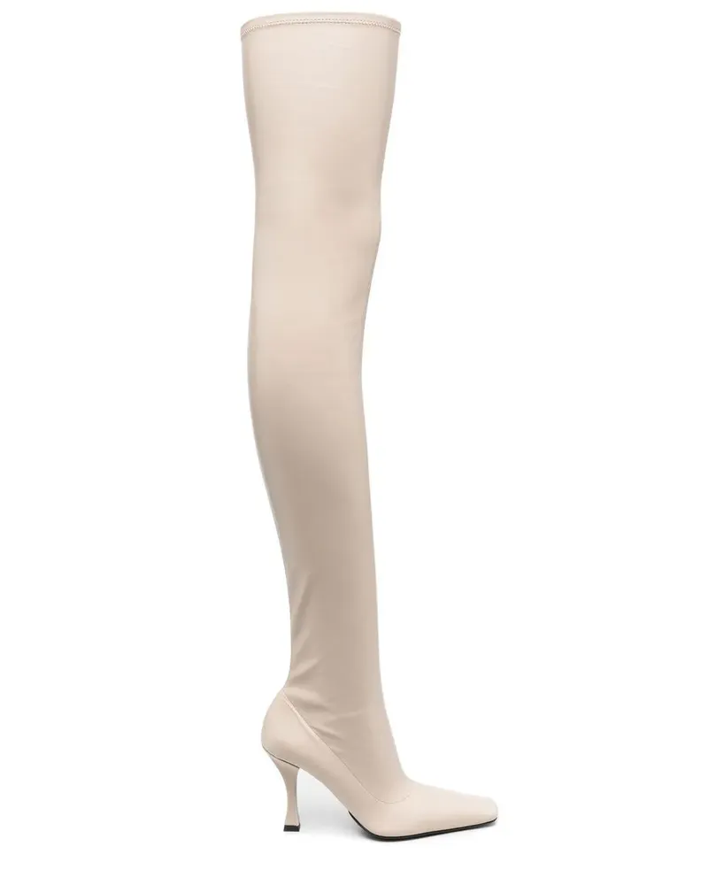 Proenza Schouler Overknee-Stiefel aus Leder - Nude Nude