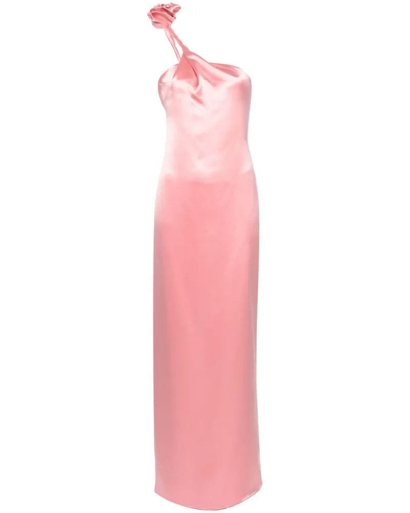 Magda Butrym Asymmetrisches Maxikleid Rosa