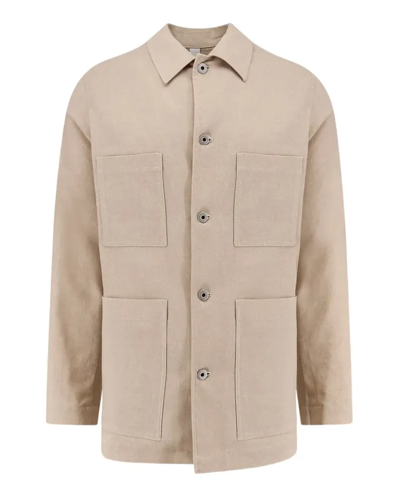 Hevò Castelluccio four-pocket shirt jacket - Nude Nude
