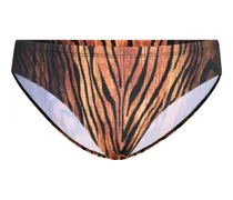 Badehose mit Print - Braun