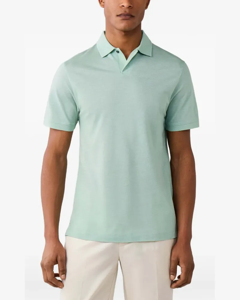 Hackett Poloshirt aus Piqué - Grün Grün