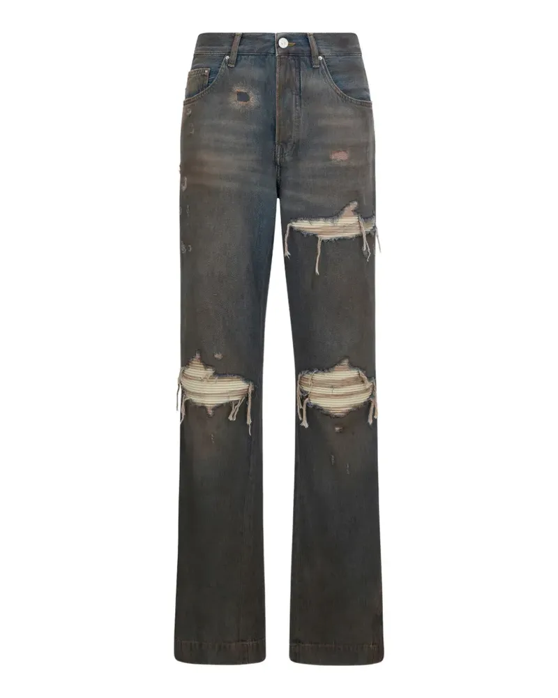 Amiri MX1 Straight Flare Jeans - Blau Blau