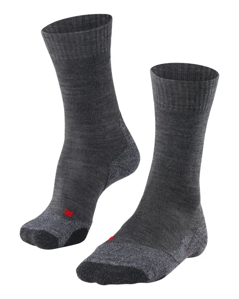 Falke TK2 ribbed trekking socks - Grau Grau