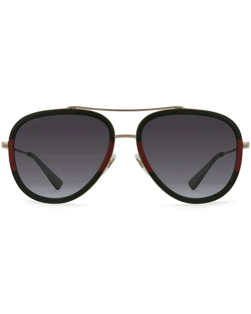 Gucci Getönte Pilotenbrille - Grün Grün