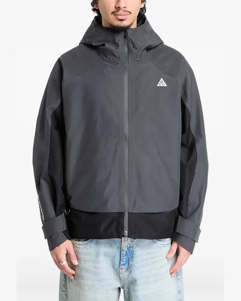 Nike colour-block hooded jacket - Grau Grau