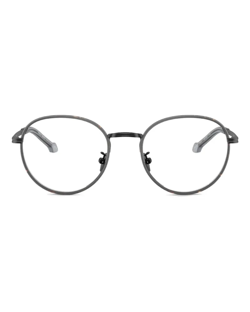 Giorgio Armani Brille mit rundem Gestell - Schwarz Schwarz