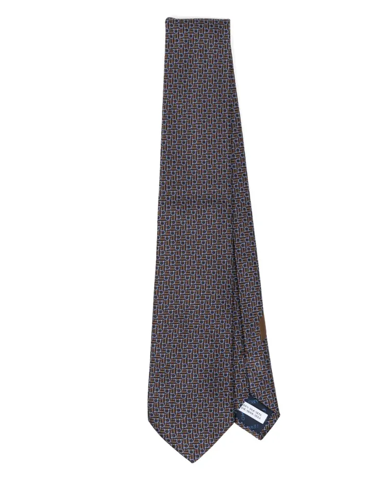 Ferragamo Krawatte aus Seide - Blau Blau