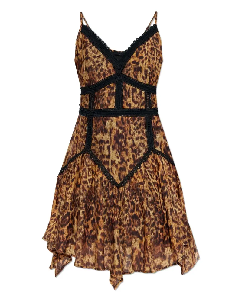 AllSaints Zia Minikleid - Braun Braun