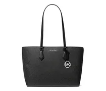 Sheila Tote Bag mit Monogramm - Schwarz