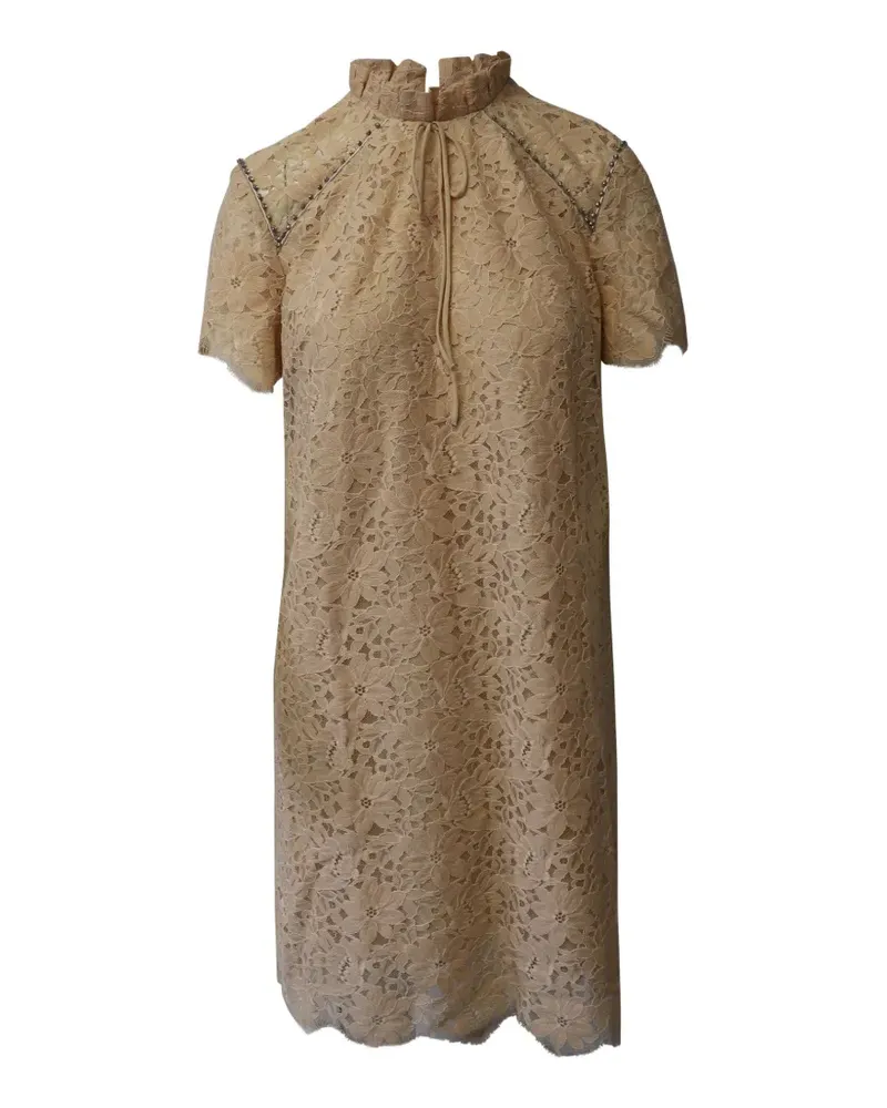 Sandro Antilope lace dress - Nude Nude