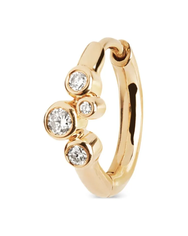 Maria Black 14kt Elena Gelbgoldcreole mit Diamanten Gold