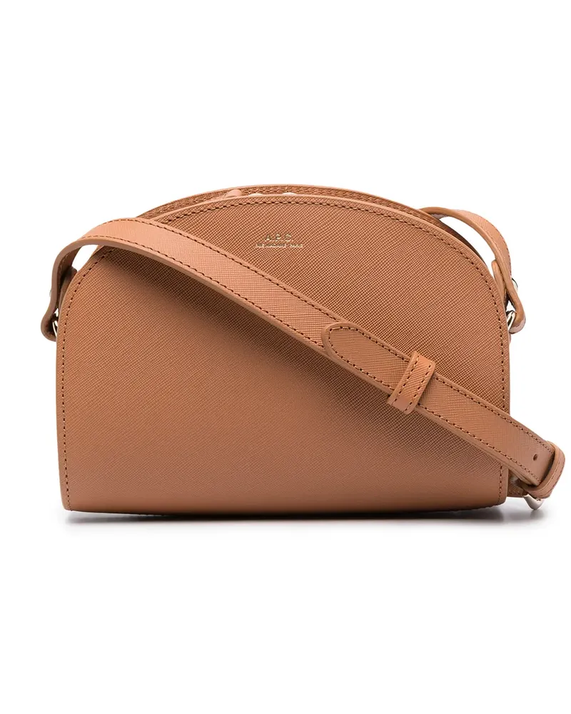 A.P.C. Mini Sac Schultertasche - Braun Braun