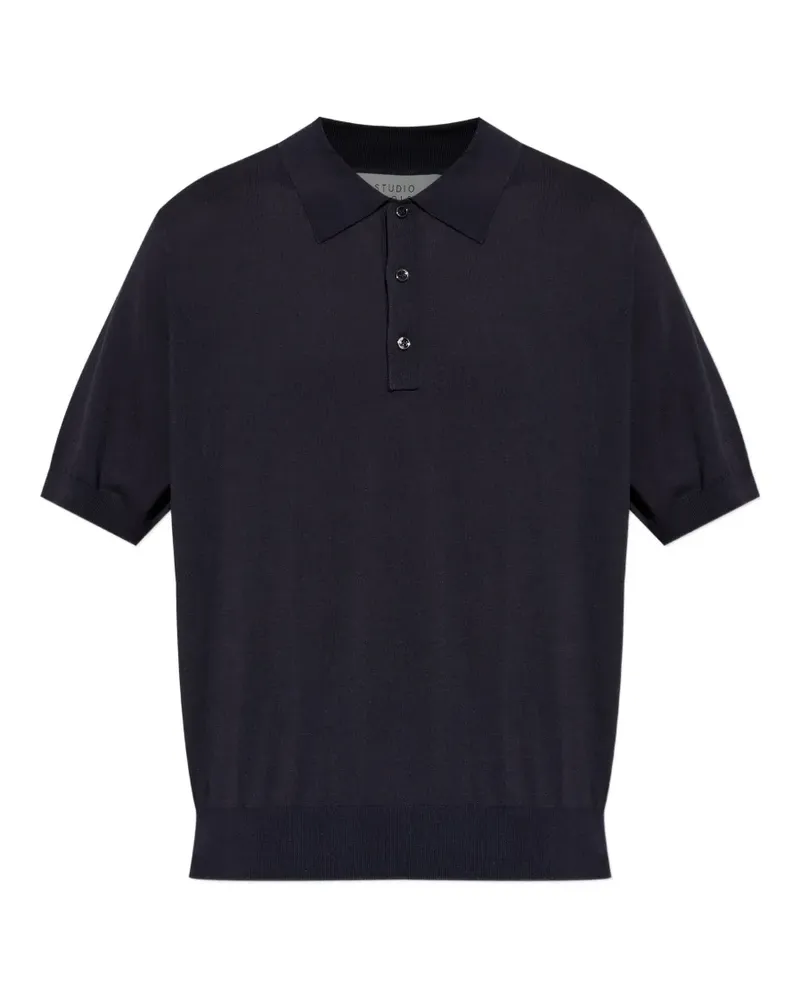 Studio Nicholson Arieta short-sleeve polo shirt - Blau Blau